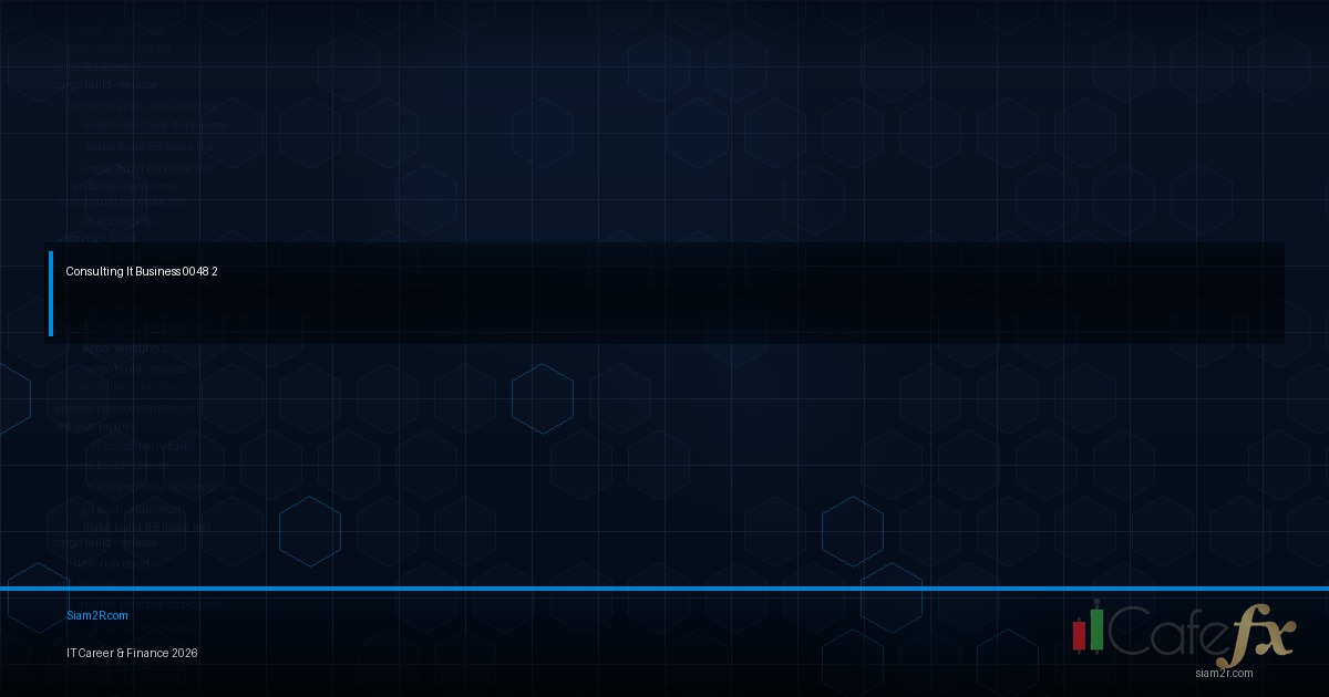 จากพนักงาน IT สู่ IT Consultant รายได้เพิ่มกี่เท่า