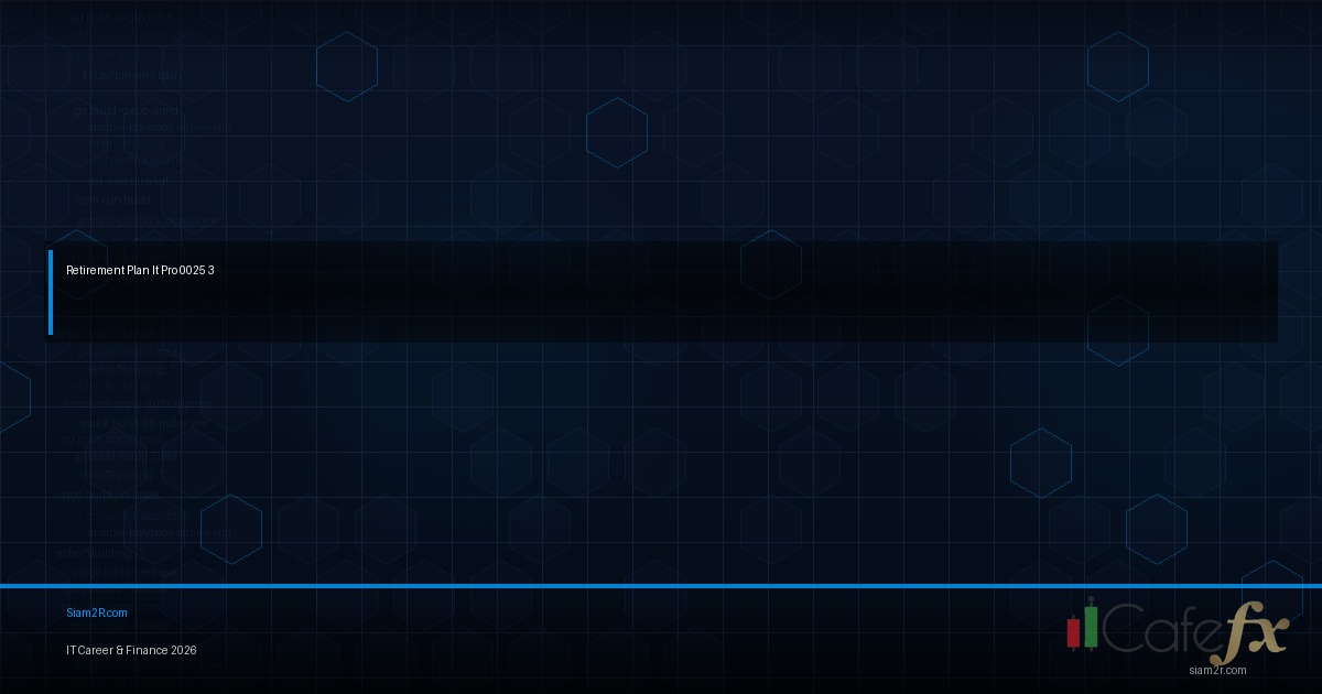 Developer วางแผนเกษียณด้วยการคำนวณและการลงทุน