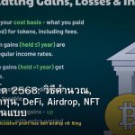 ภาษีคริปโต 2568: วิธีคำนวณ, กำไร-ขาดทุน, DeFi, Airdrop, NFT และการยื่นแบบ
