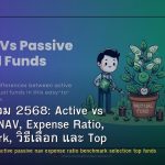กองทุนรวม 2568: Active vs Passive, NAV, Expense Ratio, Benchmark, วิธีเลือก และ Top Funds