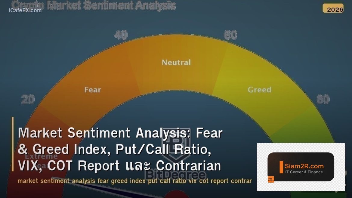 Market Sentiment Analysis: Fear & Greed Index, Put/Call Ratio, VIX, COT Report แ