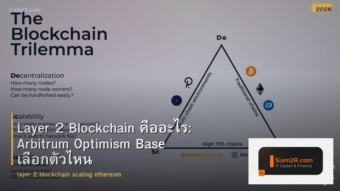 Layer 2 Blockchain คืออะไร: Arbitrum Optimism Base เลือกตัวไหน