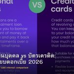 สินเชื่อส่วนบุคคล vs บัตรเครดิต: เปรียบเทียบดอกเบี้ย 2026