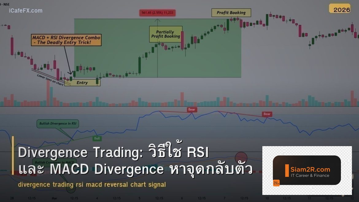 Divergence Trading: วิธีใช้ RSI และ MACD Divergence หาจุดกลับตัว