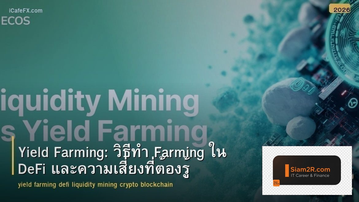 Yield Farming: วิธีทำ Farming ใน DeFi และความเสี่ยงที่ต้องรู้