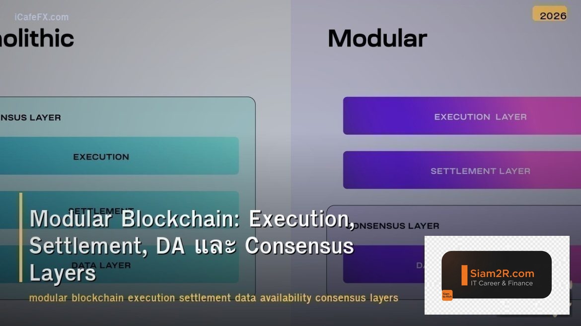 Modular Blockchain: Execution, Settlement, DA และ Consensus Layers