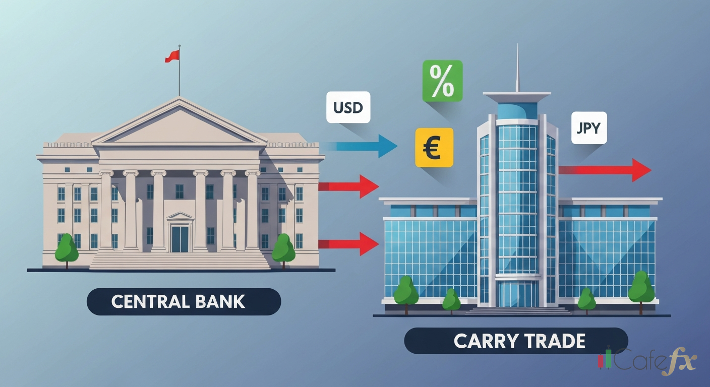 Carry Trade คืออะไร: กลยุทธ์ทำกำไรจากส่วนต่างดอกเบี้ยคู่เงิน