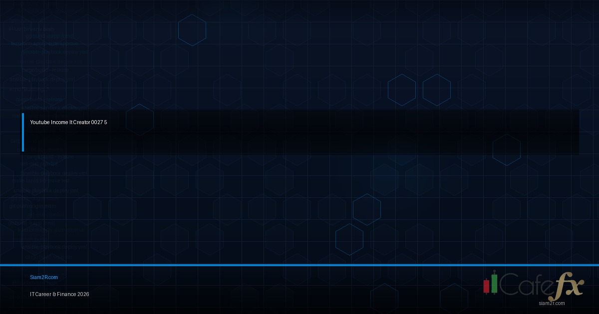 ทำ YouTube สาย IT เป็นอาชีพได้จริง ผมทำมา 3 ปี