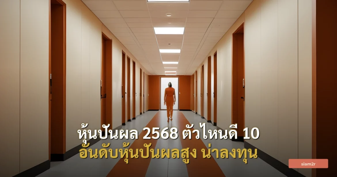 ภาพประกอบสำหรับบทความหุ้นปันผล 2568 ตัวไหนดี 10 อันดับหุ้นปันผลสูง น่าลงทุน