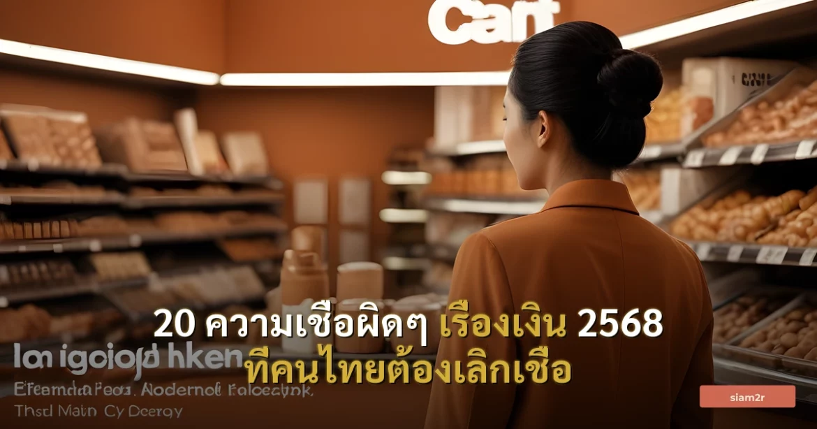 ภาพประกอบสำหรับบทความ20 ความเชื่อผิดๆ เรื่องเงิน 2568 ที่คนไทยต้องเลิกเชื่อ