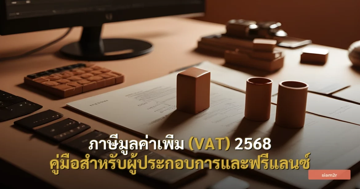 ภาพประกอบสำหรับบทความภาษีมูลค่าเพิ่ม (VAT) 2568 คู่มือสำหรับผู้ประกอบการและฟรีแลนซ์
