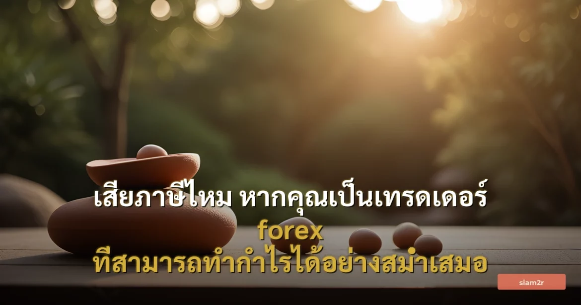 ภาพประกอบสำหรับบทความเสียภาษีไหม หากคุณเป็นเทรดเดอร์ forex ที่สามารถทำกำไรได้อย่างสม่ำเสมอ