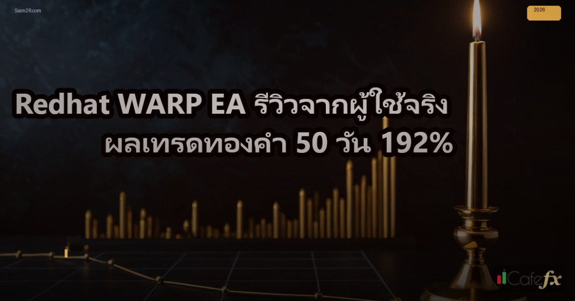 Redhat WARP EA รีวิวจากผู้ใช้จริง ผลเทรดทองคำ 50 วัน 192%